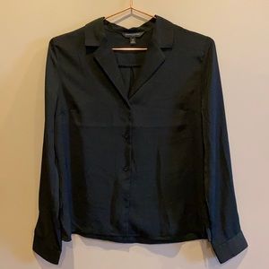 NWOT BR Silky Button Down Blouse